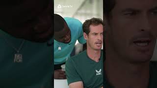 Frances Tiafoe HILARIOUSLY Crashes Andy Murray Interview 🤣 [upl. by Llenyaj]