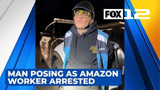 Sheriff Man posing as Amazon worker arrested for stealing packages in Rock Creek area [upl. by Odnomor]