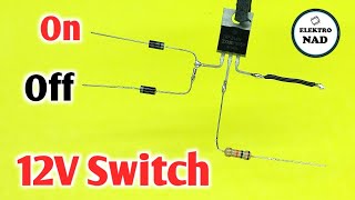 HOW TO USE MOSFET AS A TOUCH SWITCH [upl. by Kaila]