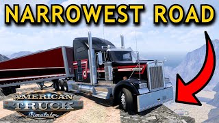 LONGEST Truck on the NARROWEST Road  American Truck Simulator [upl. by Leafar]