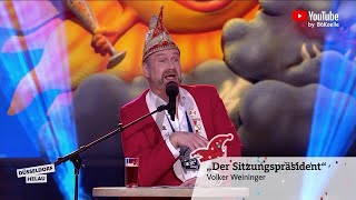 Der Sitzungspräsident quotVolker Weiningerquot Düsseldorf Helau 2023 [upl. by Trudey]