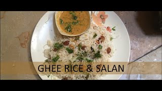 Ghee rice recipe easy method  ghee rice recipe  ghee rice with Salan  flavored rice recipe [upl. by Hunfredo]