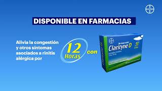 ¡Alíviate de los síntomas de la rinitis alérgica y congestión con Clarityne®D RD [upl. by Tobin]