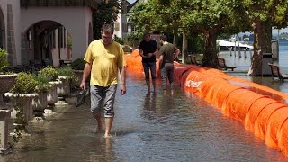 Hochwasser am Bodensee  Gefahrenstufe 5 erwartet  10 Juni 2024 [upl. by Niala]