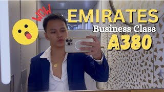 Emirates Business Class A380 Houston  Dubai 15hrs Flight [upl. by Ayyidas177]