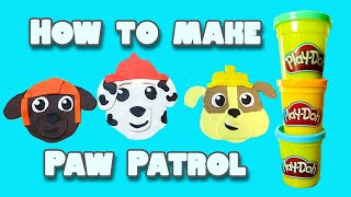 Nickelodeon Paw Patrol out of Play Doh a fun kids learning video [upl. by Nrublim]