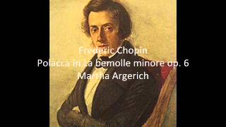 Frederic Chopin  Polacca in La bemolle maggiore quotEroicaquot op53 n°6  Marta Argerich [upl. by Parrnell]