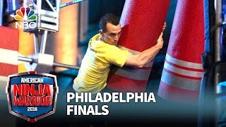 Joe Moravsky at the Philadelphia Finals  American Ninja Warrior 2016 [upl. by Noived]