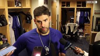 Dodgers postgame JD Martinez on swing improvements Max Scherzer amp pitchers using substances [upl. by Tamara784]