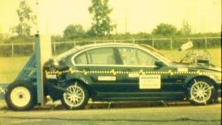 2000 BMW 328i  Rear Crash Test by NHTSA  CrashNet1 [upl. by Graf362]