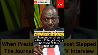 When President Ruto almost lost it during a live interview for being asked about his Net Worth [upl. by Iohk]