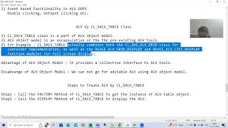 70  ABAP OOPS  ALV by CLSALVTABLE Factory Method  Introduction [upl. by Ahcsap]