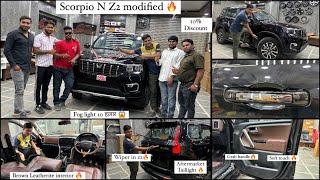 Scorpio N Aftermarket Tail light✅Modified scorpio n✅Scorpio n accessorie✅scorpio n z2 grab handle✅ [upl. by Eisak]