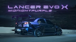 LANCER EVO X MIDNIGHT PURPLE  4K [upl. by Head]