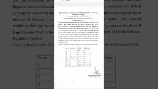 BFUHS  Institute of Nursing Goindwal Sahib  viralshorts postbasicbscnursing counselling [upl. by Monreal]