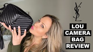 YSL Lou Matelassé Camera Bag from Saint Laurent Reivew  Luxury bag unboxing  Designer handbag 2021 [upl. by Brandie294]