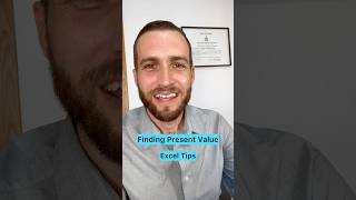 Find Present Value in Excel in Seconds cpa finance accounting [upl. by Jdavie]