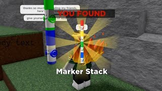 How to get MARKER STACK in FIND THE MARKERS Roblox  UPDATED 2024 [upl. by Dorrehs]