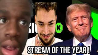 Adin Really Got Donald Trump On A Stream [upl. by Dduj]