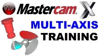 Mastercam X7 MultiAxis  94  Machine Simulation  vtprosnet [upl. by Dorian]