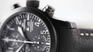 Fortis B42 Flieger Black Chronograph Watch [upl. by Amandi908]