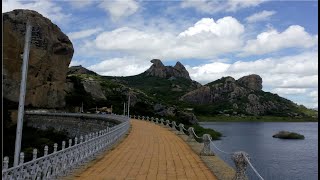 Açude do Cedro Quixadá Ceará Pedra da galinha choca mesmo com pouca água a bela paisagem encanta [upl. by Wiese880]