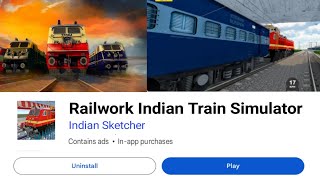 Railworks Indian Train Simulator Play Store  Railworks Indian Train Simulator Download Link [upl. by Noellyn]