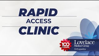 LMG Orthopedics Rapid Access Clinic [upl. by Simon]