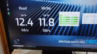 MSI Spatium M570 Gen5 NVMe Speeds amp Cooling [upl. by Akcimat406]