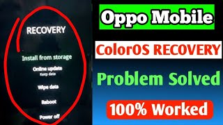 Oppo Mobile Recovery problem Oppo phone recovery mode problem solution Recovery mode problem solve [upl. by Dayir904]