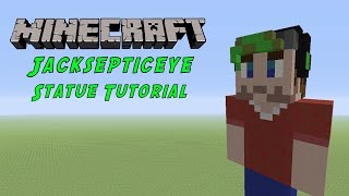 Minecraft Tutorial Jacksepticeye Statue [upl. by Maher]