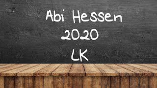 LK C2 41  Lösung MatheAbi Hessen 2020 [upl. by Oni]