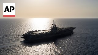 US aircraft carrier counters false Houthi claims with Taco Tuesdays as deployment stretches on [upl. by Otilegna]