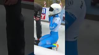 Italian skeleton bobsledder Alessia Crippa In Sledding Camera Man Had Them Angles [upl. by Ajim365]