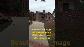 Brick Tallmadge mansion destroyed from collapse [upl. by Nauaj107]