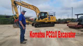 Walk Around Komatsu PC210 Excavator at Star Tractor [upl. by Aiuqat]