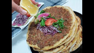 🔊Çıtır Çıtır Ev Yapımı Tavada Veya Fırında Lahmacun Yemek l İçin Dışarı Çıkma Mutfağımdaki Tadlar [upl. by Purity]