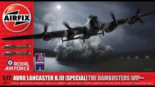 Sprue Review Airfix 172 Dambuster Lancaster BIII [upl. by Adraynek477]