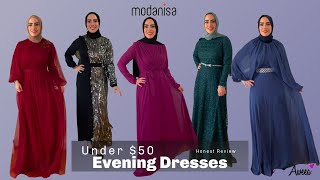 HONEST REVIEW 5 Modanisa Evening Dresses under 50 USD [upl. by Janenna289]