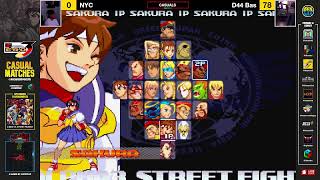 SFA3 Casuals FT D44 BAS ArcadeBrooklyn  Tournaments [upl. by Oisor475]