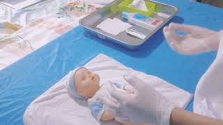 Credes Prophylaxis Newborn  Return Demonstration [upl. by Enaled388]