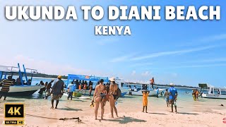 Ukunda Town  Diani Beach Walk Tour in Kenya  4k60fps HDR africa [upl. by Ehttam]