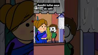 Aandhi tufan aaye ek sath 1millioncomedy comedy funny comedyfilms tweencraftnewcomedy [upl. by Hnid]