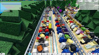 Longest Line Theme Park Tycoon 2 [upl. by Ymorej760]