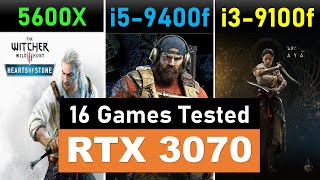 Ryzen 5600X vs i5 9400F amp i3 9100F Top 9 Pc games tested benchmarks Nvidia RTX 3070 FPS Graphically [upl. by Brodench]