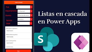 🚀Power Apps Listas en cascada con PowerApps [upl. by Anselme]