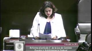 Dip Adriana Soto MC  Ley de Caminos Puentes y Autotransporte Federal [upl. by Rochell]