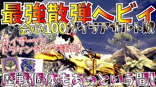 【MHW】実装から4ヶ月で更に強化された散弾ヘビィ！歴戦個体も1分台討伐。おすすめガイラアサルト賊・火力盛型＆弾丸節約型装備2種紹介！【モンハンワールド】 [upl. by Yrrej]