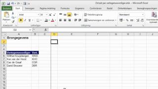 Verticaal zoeken in Microsoft Office Excel [upl. by Aborn361]