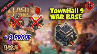 NEW  TH9 War Base 2018 Anti TH10 and TH11  Clash of Clans [upl. by Rebmak93]